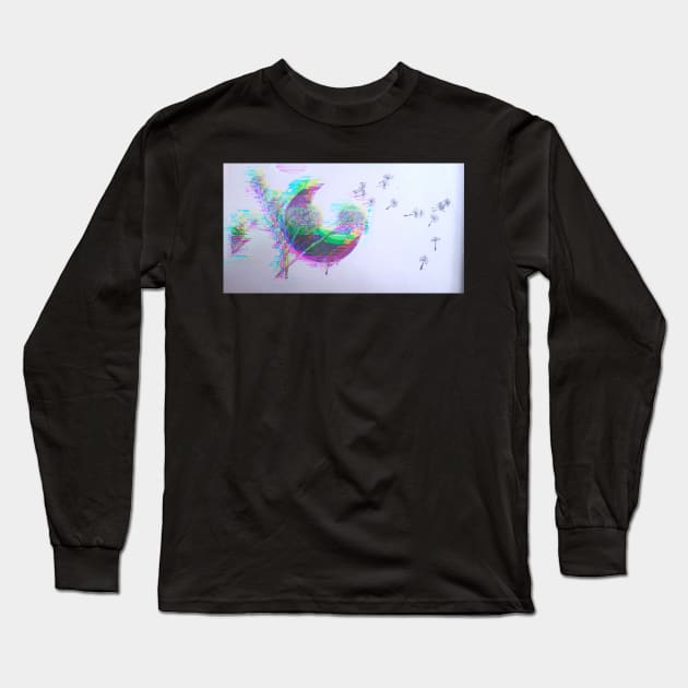 Glitchy Witchy Long Sleeve T-Shirt by JamieWetzel